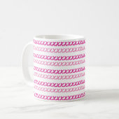 Roze roze roos koffiemok (Voorkant links)