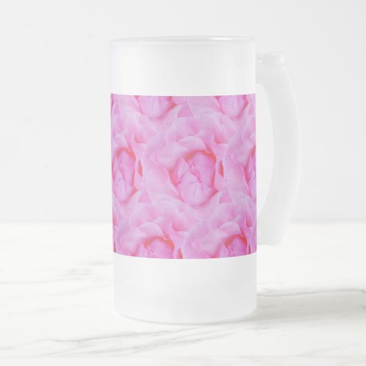 roze roze roos matglas bierpul (Voorkant rechts)