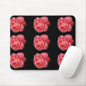 Roze roze roos muismat (Met muis)