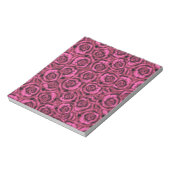 Roze roze roos notitieblok (Linkerzijde)