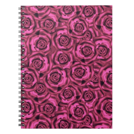 Roze roze roos notitieboek (Voorkant)