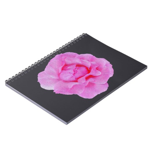 roze roze roos notitieboek (Linkerzijde)