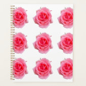Roze roze roos planner (Voorkant)