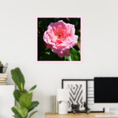 roze roze roos poster (Thuiskantoor)