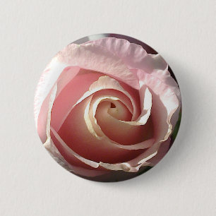 roze roze roos ronde button 5,7 cm