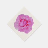 roze roze roos servet (Hoek)