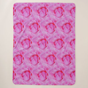 roze roze roos sherpa deken