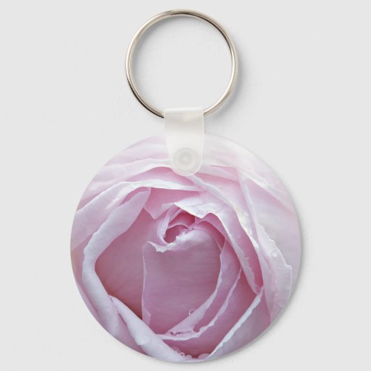 Roze roze roos sleutelhanger (Voorkant)