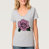 roze roze roos t-shirt (Voorkant)