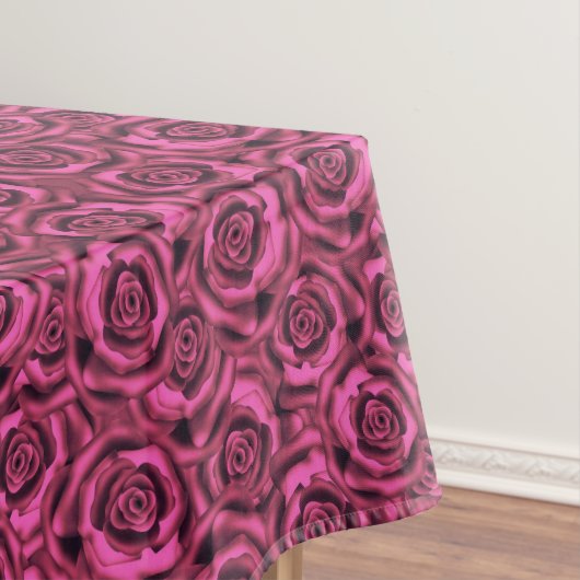 Roze roze roos tafelkleed (Voorbeeld)