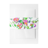  roze roze roos uitnodigingen wikkel (Voorkant Voorbeeld)