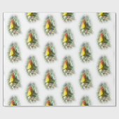 roze roze rosebud cadeaupapier (Vlak)
