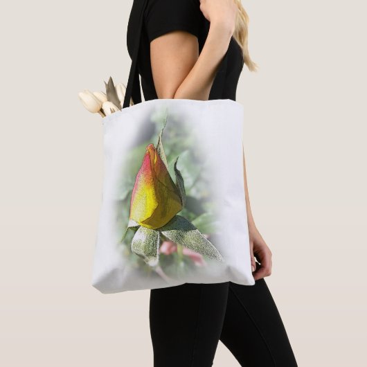 roze roze rosebud tote bag (Dichtbij)