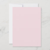 roze roze roulband Baby shower Kaart (Achterkant)