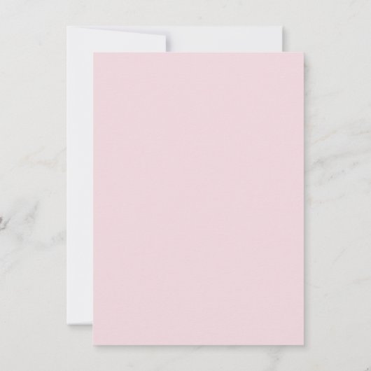 roze roze roulband Baby shower Kaart (Achterkant)