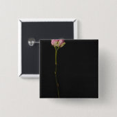 Roze roze roze 3 vierkante button 5,1 cm (Voorkant /achterkant)