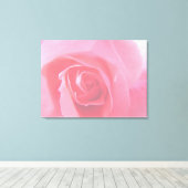 Roze roze roze afbeelding voor de rozenbloem. canvas afdruk (Insitu (Houten vloer))