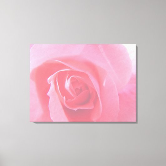 Roze roze roze afbeelding voor de rozenbloem. canvas afdruk (Voorkant)