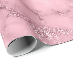 Roze roze roze auve Blush Marble Molten Pastel VIP Cadeaupapier