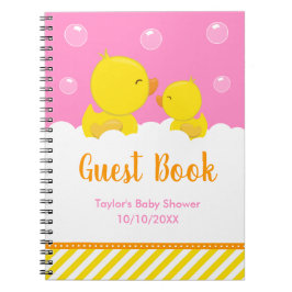 Roze roze roze Baby shower handboek Notitieboek