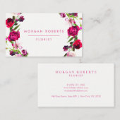  roze roze roze beestvrij haar visitekaartje (Voorkant / Achterkant)