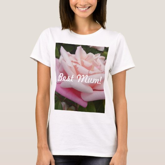 Roze Roze Roze Beste mobiele vormgeving T-shirt (Voorkant)