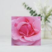 Roze roze roze bladen kaart (Staand voorkant)