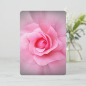 Roze roze roze bladen kaart (Staand voorkant)