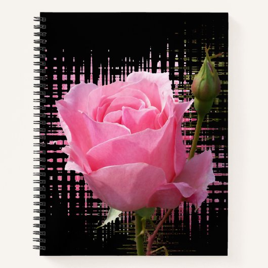 Roze roze roze bladen notitieboek (Voorkant)