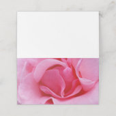 Roze roze roze bladen plaatskaartje (Buitenkant ongevouwen)