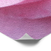 Roze roze roze bladen poster (Hoek)