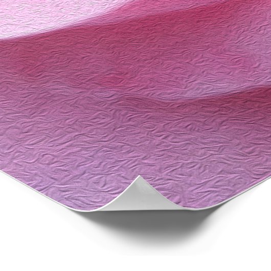 Roze roze roze bladen poster (Hoek)