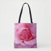 Roze roze roze bladen tote bag (Voorkant)