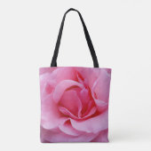 Roze roze roze bladen tote bag (Achterkant)