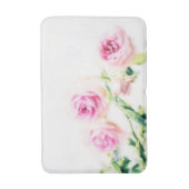 roze roze roze bloem badmat (Voorkant Verticaal)