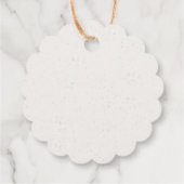 roze roze roze bloemen en bladeren bedankjes labels (Achterkant)