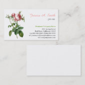   roze roze roze bloemen professioneel visitekaartje (Voorkant / Achterkant)