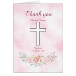 Roze roze roze bloemmeisje Baptisme Foto