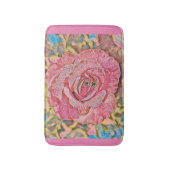 Roze roze roze bloemschilderij badmat (Voorkant Verticaal)