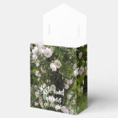 Roze roze roze bruine bruiloft bedankdoosjes (Geopend)