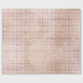 Roze roze roze bruine roze bruin cadeaupapier (Vlak)