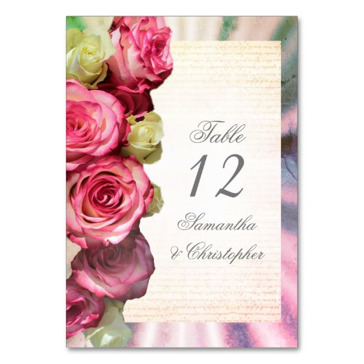 Roze roze roze bruinroodbruttafel kaart (Voorkant)