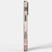 Roze Roze Roze Chocolade Gouden Glitter Strepen Case-Mate iPhone Case (Achterkant / Rechts)