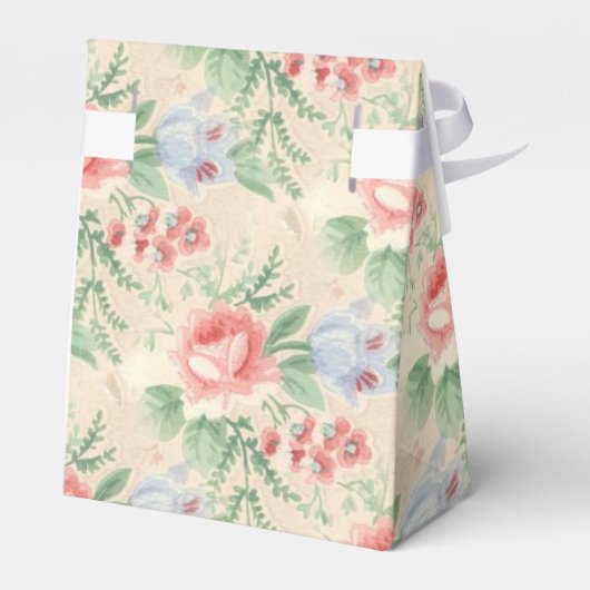  roze roze roze en blauw bloempatroon bedankdoosjes (Achterkant)