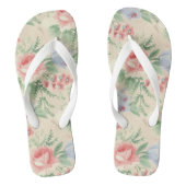 roze roze roze en blauw bloempatroon teenslippers (Voetbed)