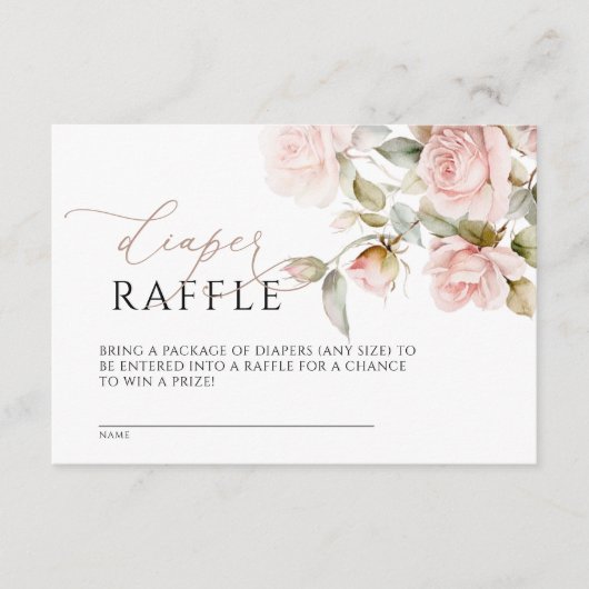 Roze roze roze en groene Kaart met luierspoeling (Voorkant)