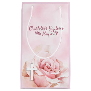 Roze roze roze florale blaas klein cadeauzakje