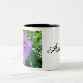 roze roze roze foto van Sharon Tweekleurige Koffiemok (Center)