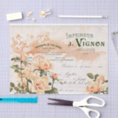 Roze Roze Roze Franse Manuscript Factuurverklarin Tissuepapier (Craft)