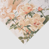 Roze Roze Roze Franse Manuscript Factuurverklarin Tissuepapier (Detail)